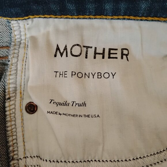 Mother The Ponyboy Cuffed Jeans in Tequila Truth, Size 26 - Picture 9 of 15